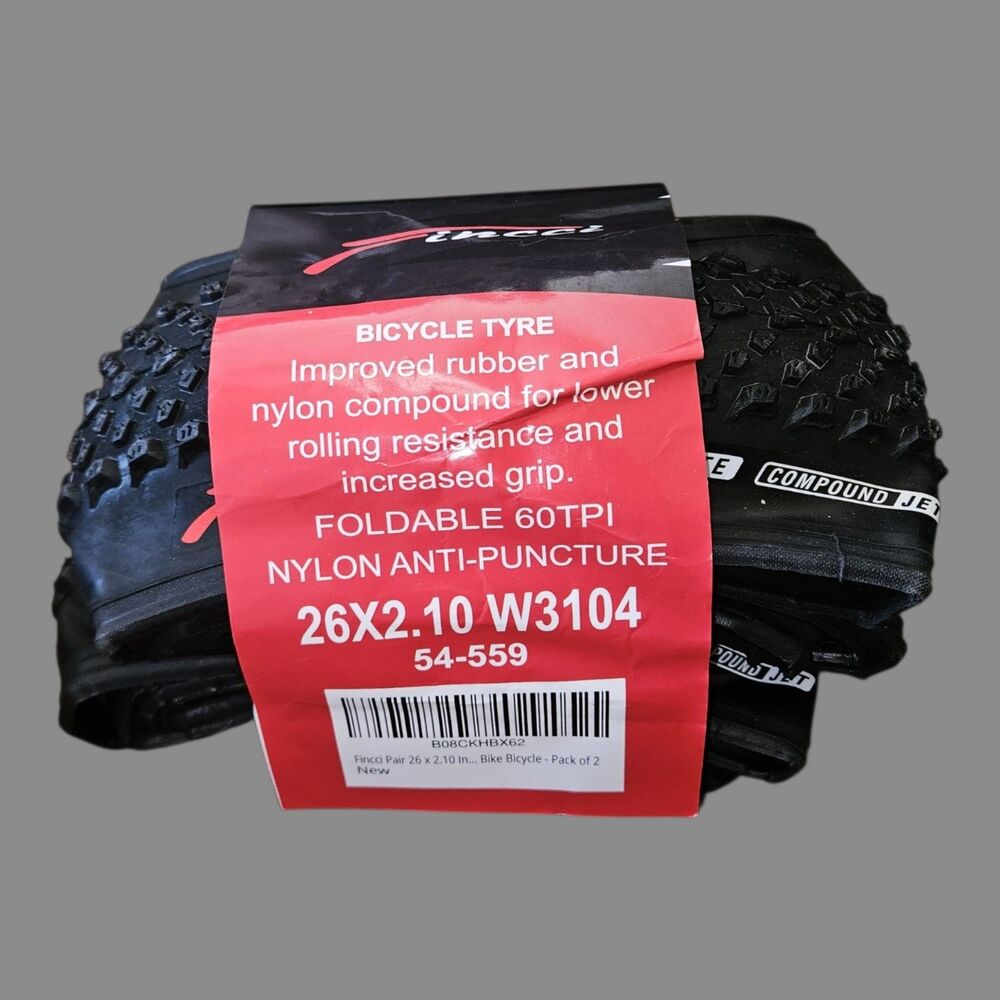 Fincci Durable 26x2.10 Bike Tyre - Enduro 26 inch Bike Tires